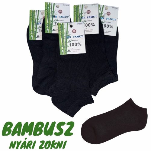 Bambusz rövidszárú bokazokni - MR.PAMUT 