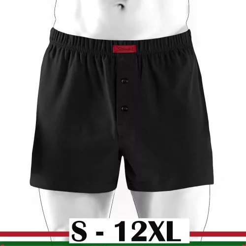 Bőszárú férfi boxeralsó – 100% pamut, S–12XL | ILLUSION