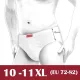 Férfi 10XL elegáns alsónadrág szélesebb oldallal
