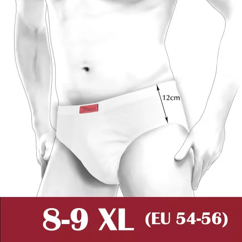 Férfi 8XL elegáns alsónadrág szélesebb oldallal