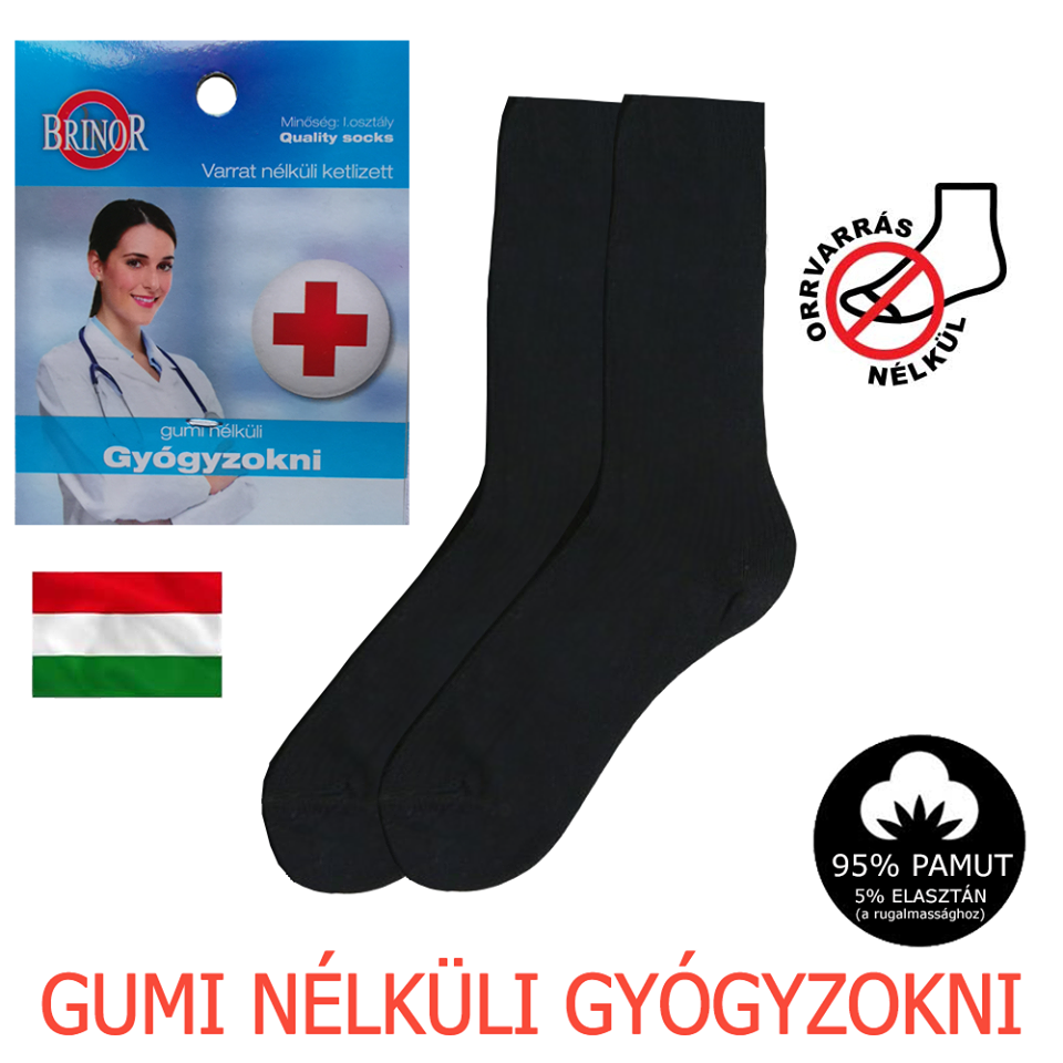 Guminélküli gyógyzokni